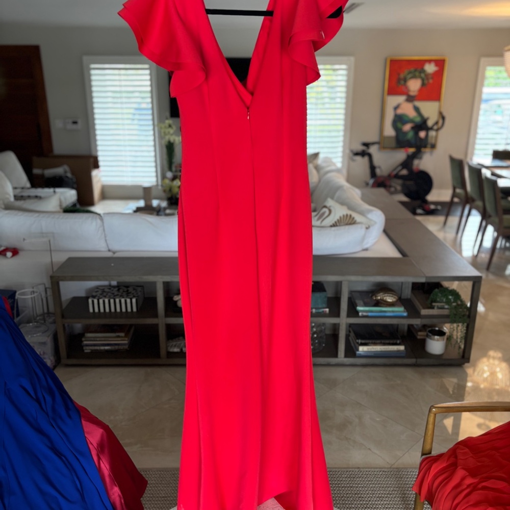 Ruched Ruffled Gown - Picture 4 of 5